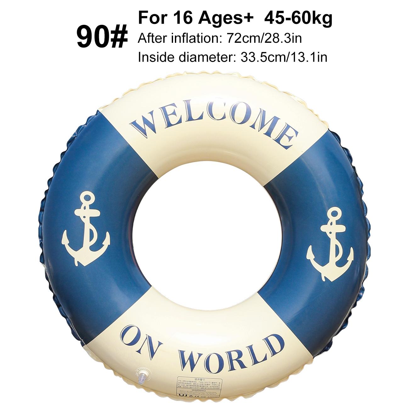 Handmade Classic Striped Pool Floats, Soft Comfortable Edges, Portable Travel Storage, Summer Beach Party Supplies