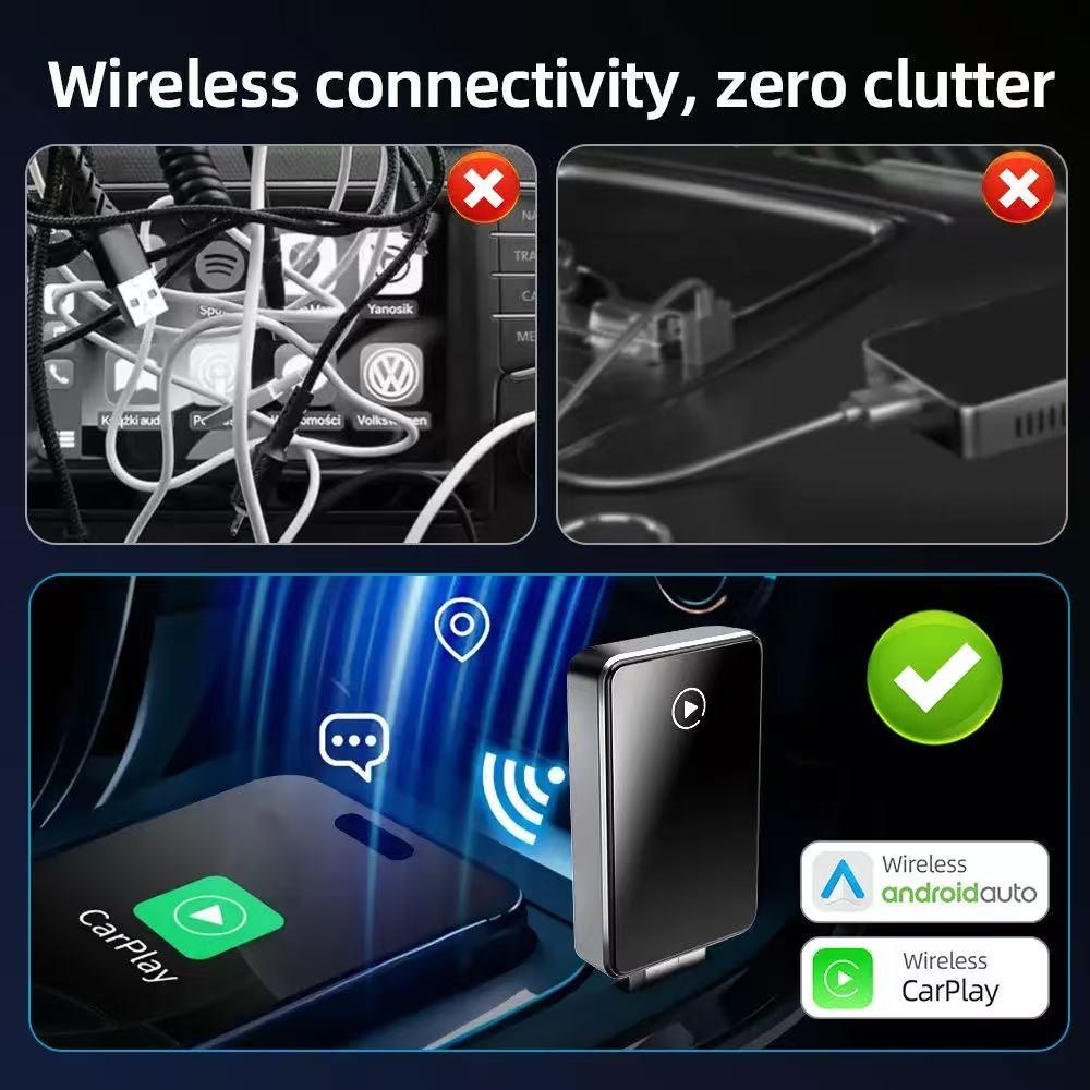Wireless Carplay Adapter for Android, Plug-And-Play Mini Converter, Low Latency, Compatible with Multiple Cars, 2026 Upgrade, Fast Stable Connection