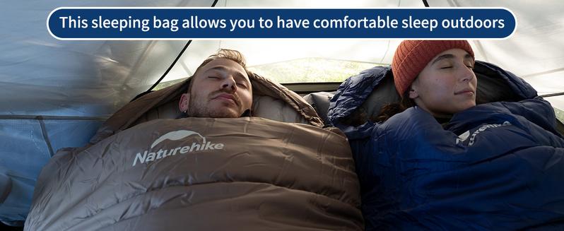 Naturehike Cold Weather Sleeping Bag for Adults, 30-39 ℉ Hollow Cotton Backpacking Sleeping Bag Winter, Mummy Sleeping Bag Warm for Camping, Hiking Essentials