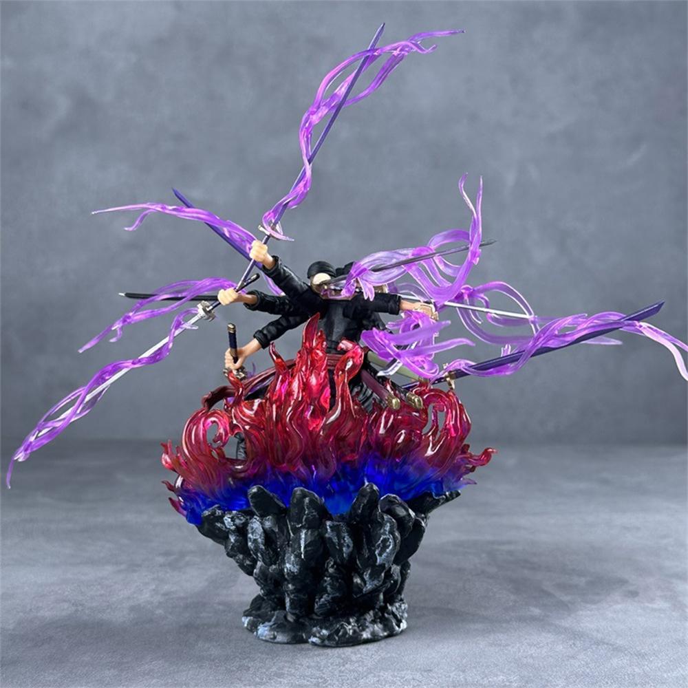 One Piece Roronoa Zoro Ashura Figure, 9-Sword Style Demon God Statue, Ultimate Gift for Otakus & Anime Lovers, Collectible Figurine