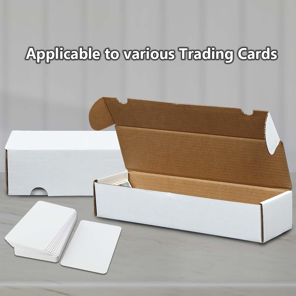 10Pcs Storage Boxes 800 Count Ct Sports Cards Trading White Corrugated Max Pro
