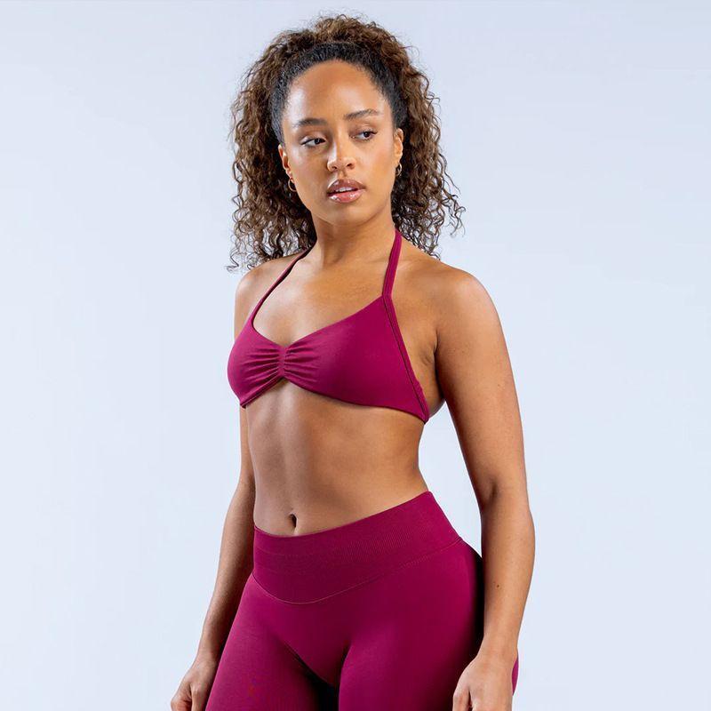 DFYNE Triangle Cup Seamless Bra + Shorts Set |   Quick-drying and breathable, suitable for fitness, yoga, and running |   One-piece design for unrestricted movement and light, free movement