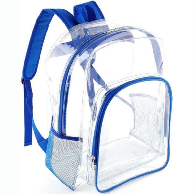 Transparent PVC Waterproof Backpack, Large Capacity School Bag, Travel Backpack for Men and Women, Durable and Lightweight Design
