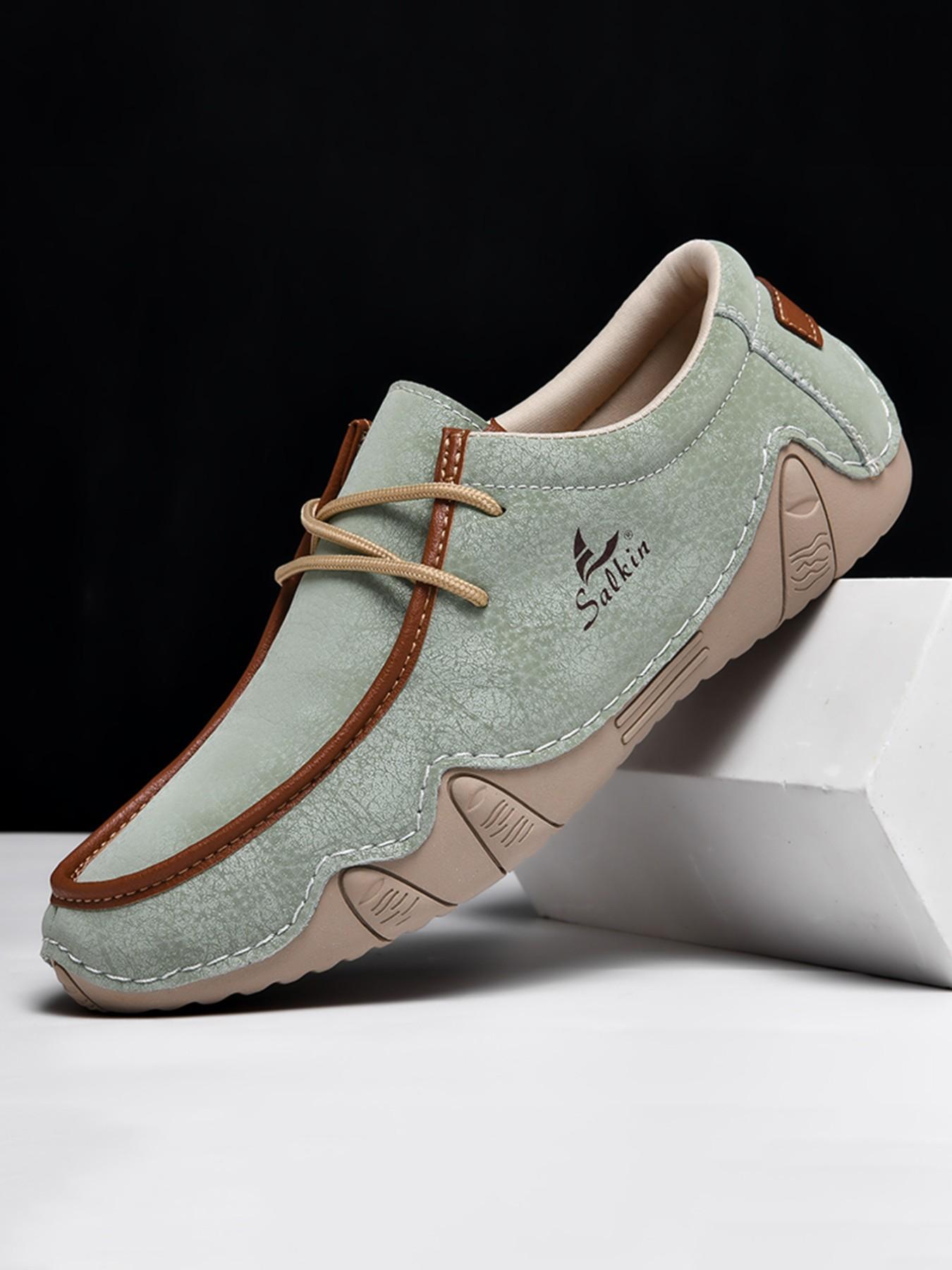 Women's Fashion Loafers, Couples' Hand-Stitched Low-Top Casual Shoes, Lightweight Comfortable Anti-Slip Wear, Ideal for Daily Use & Office