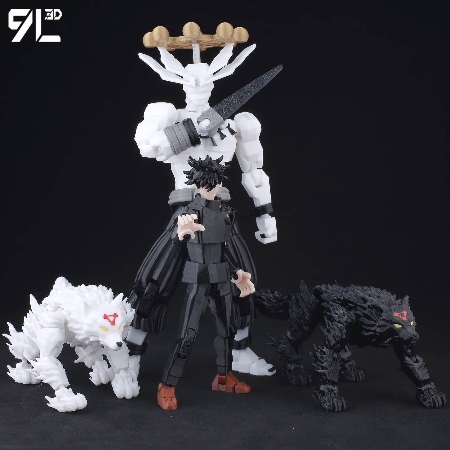 ​9L3D Lucky13 Gojo Sukuna Jujutsu Fushiguro Toji Gojo Satoru Action Figure Dummy13 T13 Multi-Jointed Collectible Toys Titan13