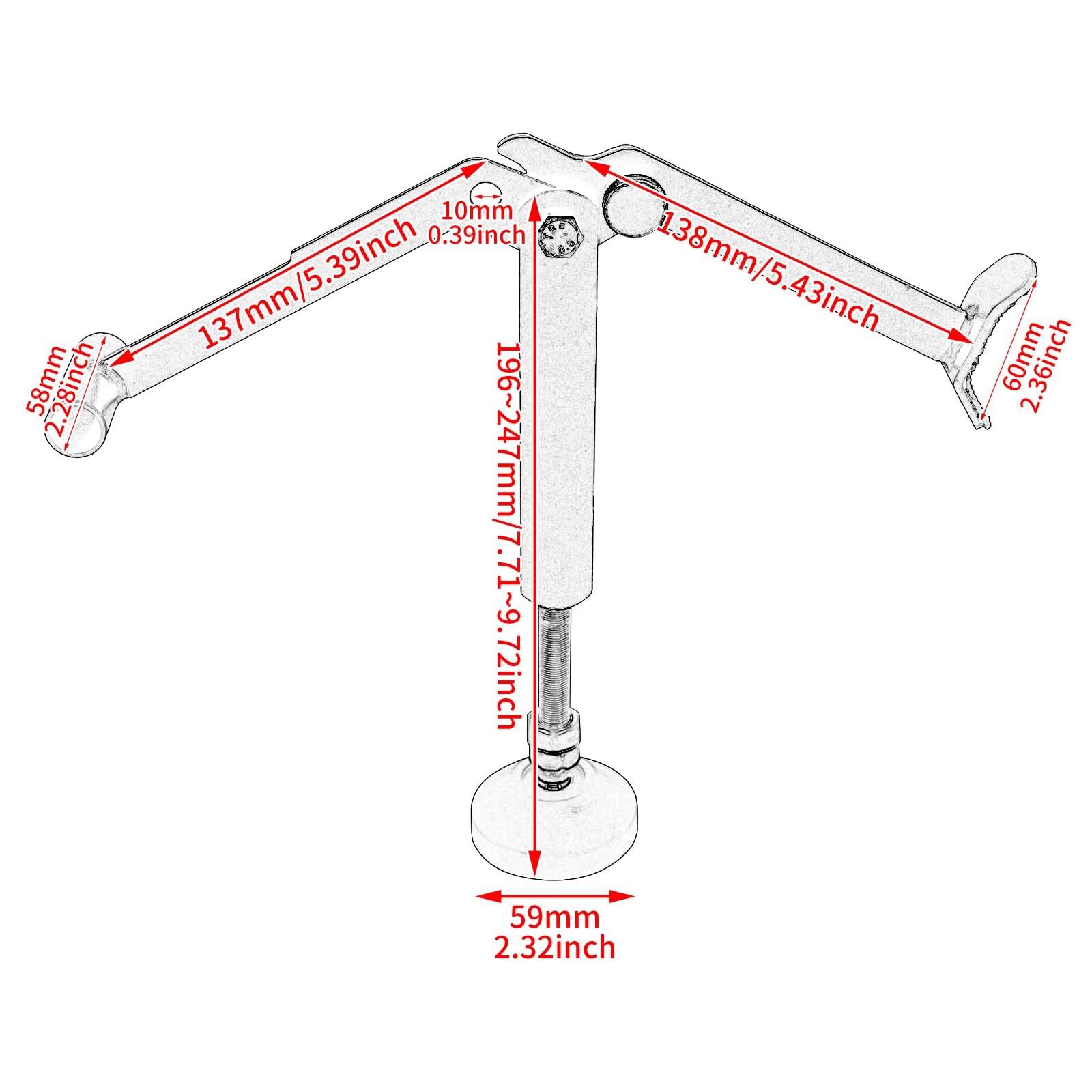 Motorcycle Foldable Lift Support Stand, Adjustable Rack, Stable Motorcycle Crane Frame with Upgraded Handlebars