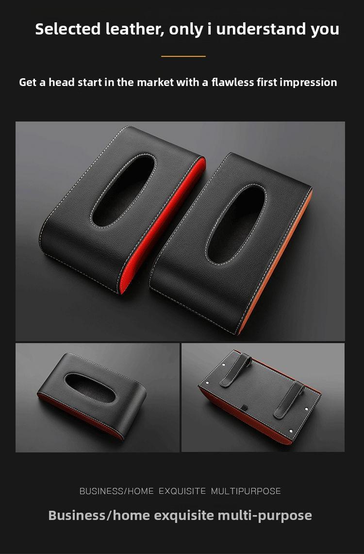 Car Tissue Box for Car Visor Hanging Auto Paper Towel Holder Vehicle Interior Accessories Car Napkin Dispenser for Rear Seat Dashboard Storage Automotive Supplies