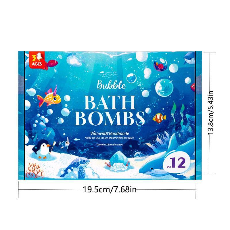 Bath Bombs for Kids with Surprisespringinside, 12 Pack Kid Bath Bombs Gift Set, Easter Basket Stuffers for Boys Girls, Bubblebath with Toys Inside