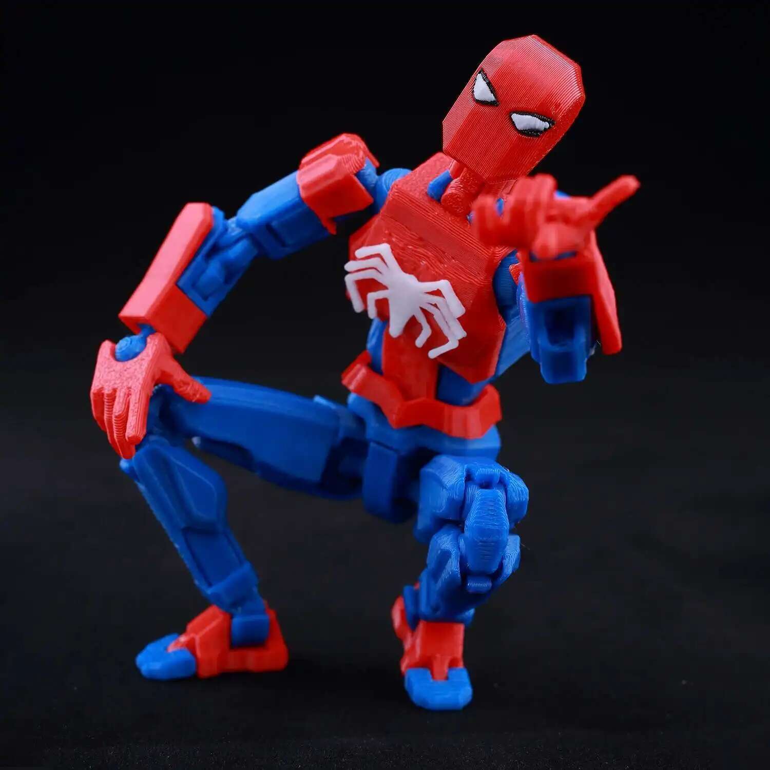 9L3D Printed Lucky Dummy 13 Spider-Man 3D Printed Action Figure, Multi-Jointed Poseable Anime Model, Collectible Gift for Fans