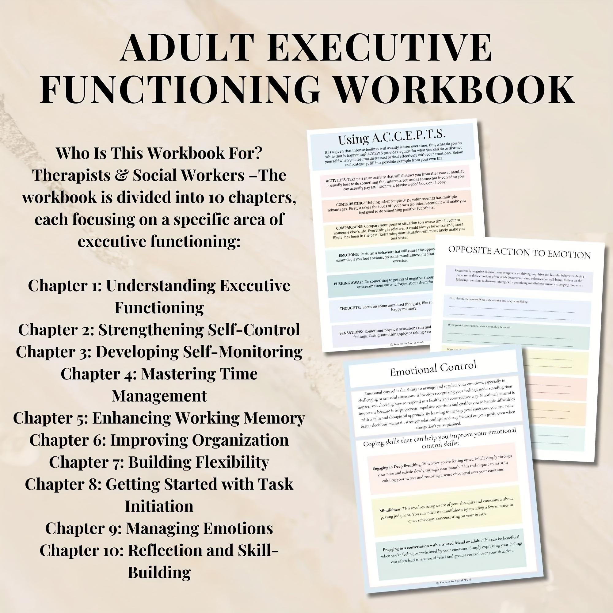Executive Functioning Workbook for Adults - ADHD Planner & Emotional Regulation Journal with Focus, Organization, Goal Setting, Workbook For Teaching With Learning Disabilitie, Workbook For Teaching With Adhd