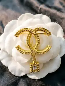 Lock Chain Letter Women's Brooch, Elegant Design, All-Season Accessory, Perfect for Any, Stylish and Unique Jewelry Piece, Jewellery