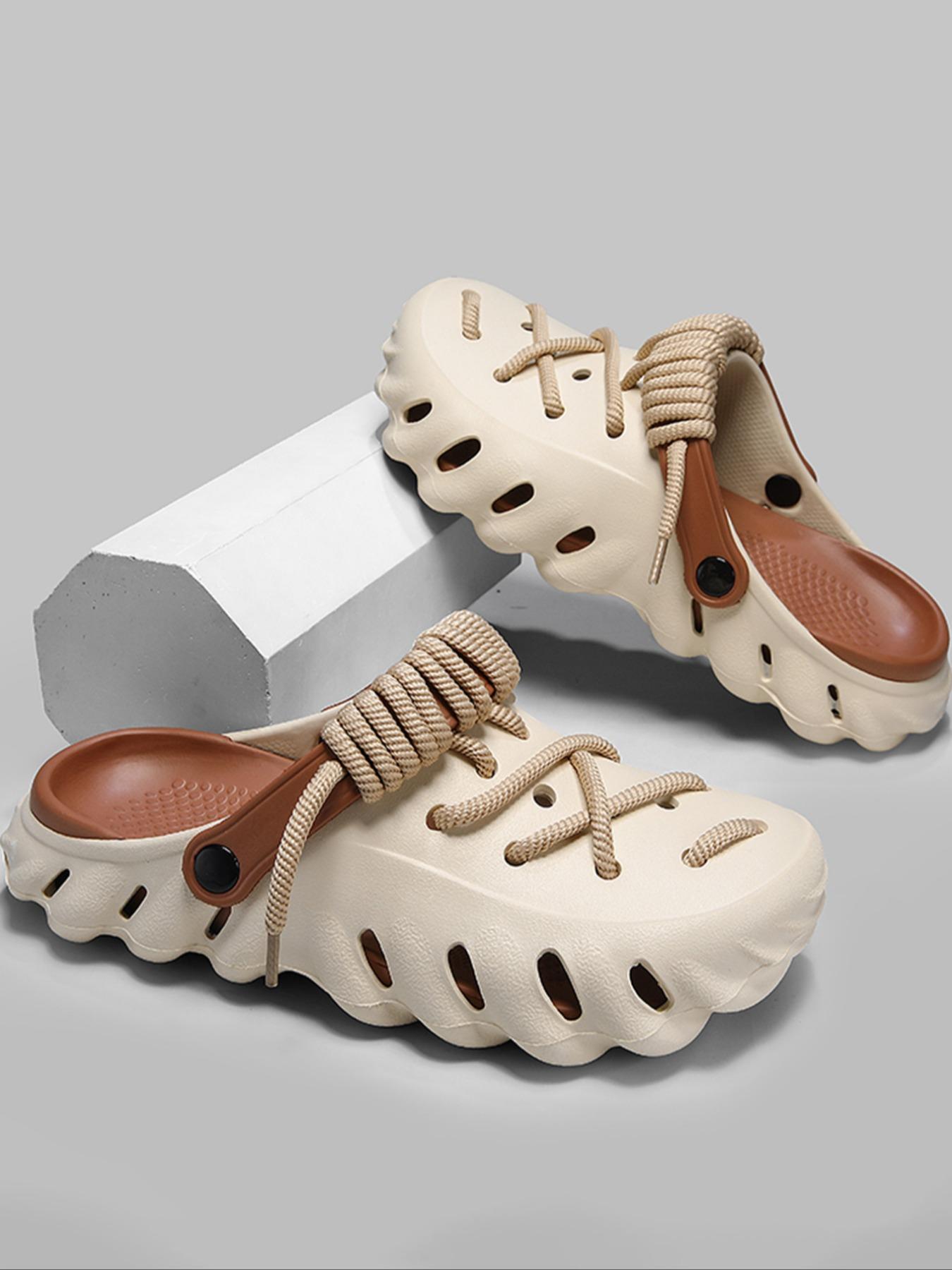 Unisex Classic Hole Shoes, Comfortable Casual Footwear, Casual Shoes Clogs, Bohemian Hand-Woven Durable Design, Perfect for Indoor and Outdoor Use