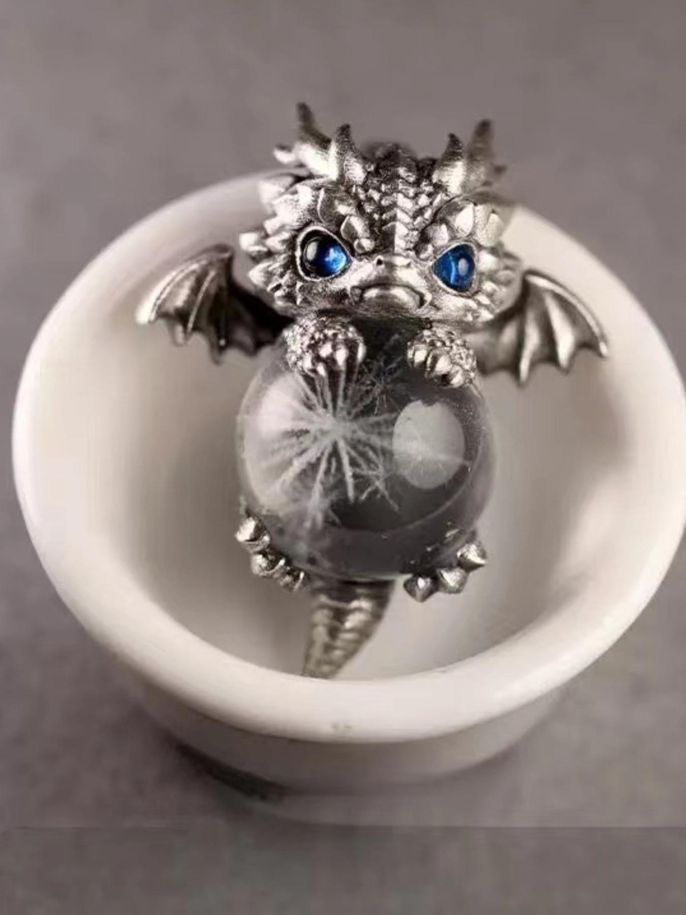 Dragon Year Zodiac Necklace, Retro Birth Year Pendant, Cute Dragon Design, Silver Color Chain, Birthday Gift, Couple Jewelry