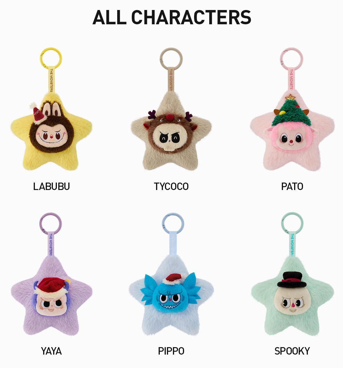 POP MART THE MONSTERS Classic Series-Sparkly Plush Pendant Blind Box, Mystery Box