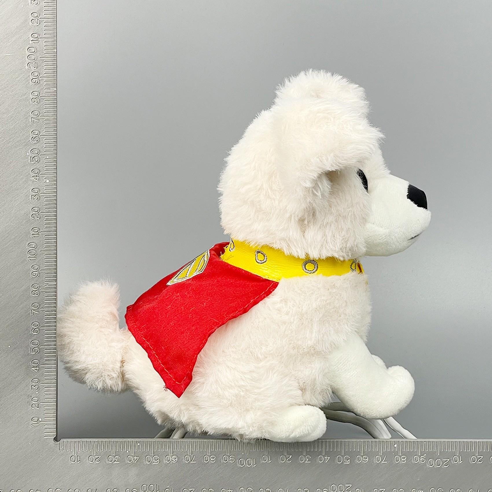 New Superman Dog Plush Toy, Realistic Superman Series Puppy Stuffed Doll, Soft and Cuddly Superman-Themed Gift for Kids