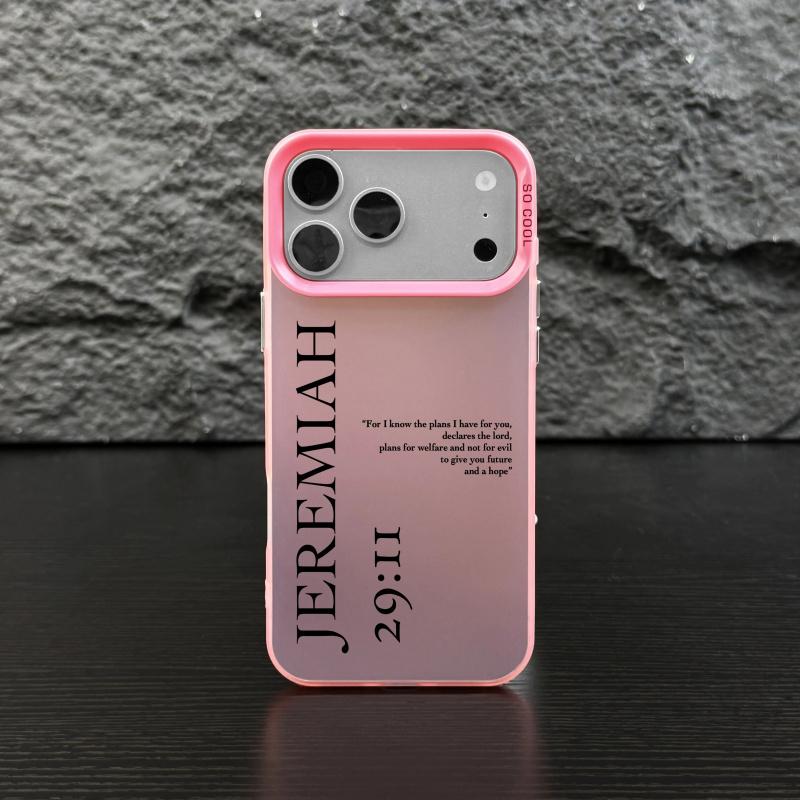 Jeremiah 29:11 IMD Laser Crafted Phone Case, phone case that is resistant to drops and scratches, suitable for iPhone 17 Air 16 15 14 Plus 13 12 11 Pro Max Plus XR XS