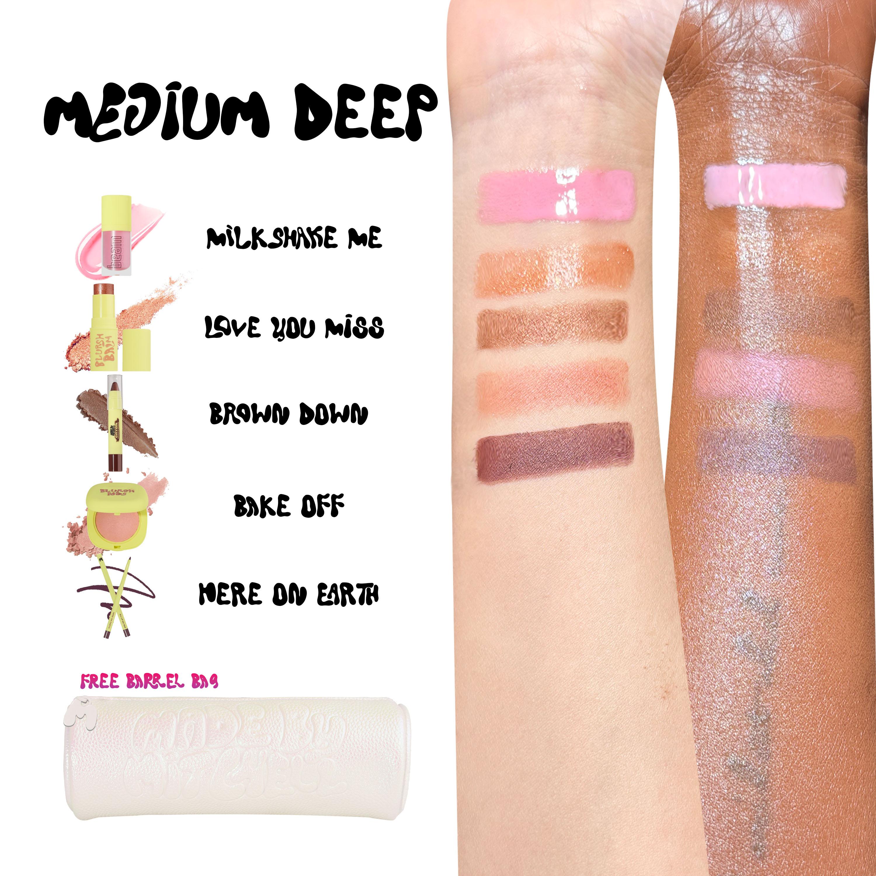 Made by Mitchell the Capsule 5-Piece Face Eye & Lip Kit Sets, Limited Edition Blush Liner & Glow Makeup Bundle, Essential Beauty Kit