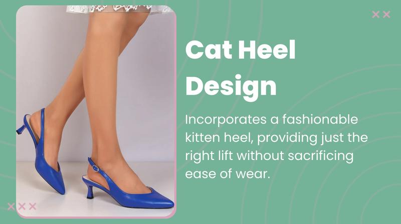 Women's Pointed Toe High Heel Sandals, Elegant PU Leather Slip on Shoes, Adjustable Buckle Strap, Perfect for Weddings Parties Work, Party Footwear