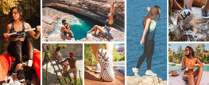 KOLILI Women's Classic Watershoes Barefoot Beach and Stream Shoes with Arch Support Suitable for Vacation at the Seaside and Water Sports