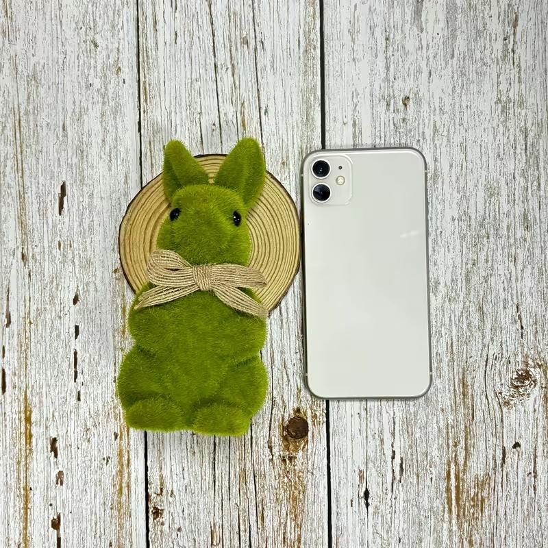 Spring/easter Nutcracker Decoration, Classic Gardening Flocking Rabbit Statue, Easter Bunny, Outdoor Moss Rabbit, Holiday Garden Party Decor