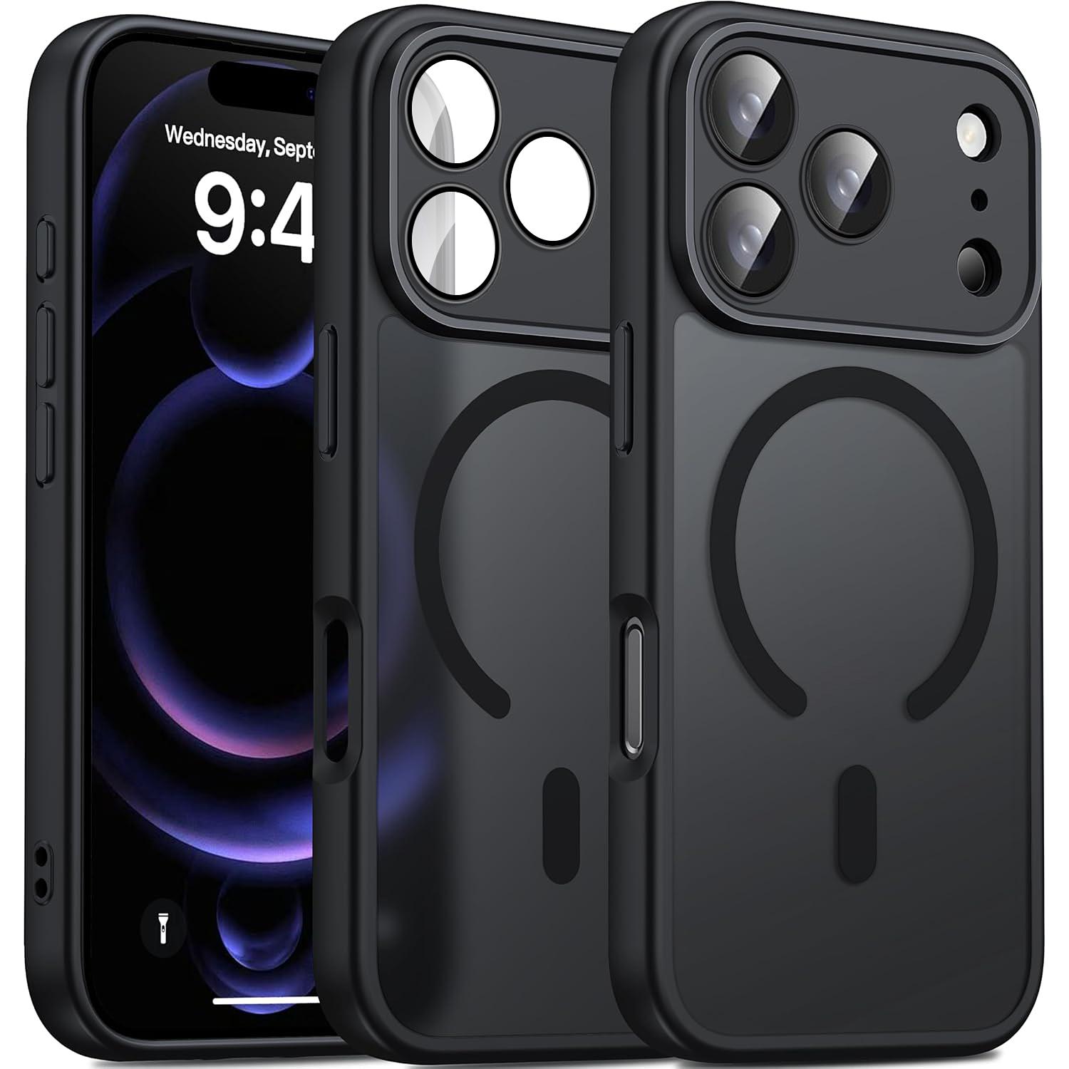 Magnetic Protector Matte Translucent Case For iPhone 17 Pro Max 17 Pro 17 16 15 14 Plus 13 12  Pro Max For Magsafe Wireless Charger Cover