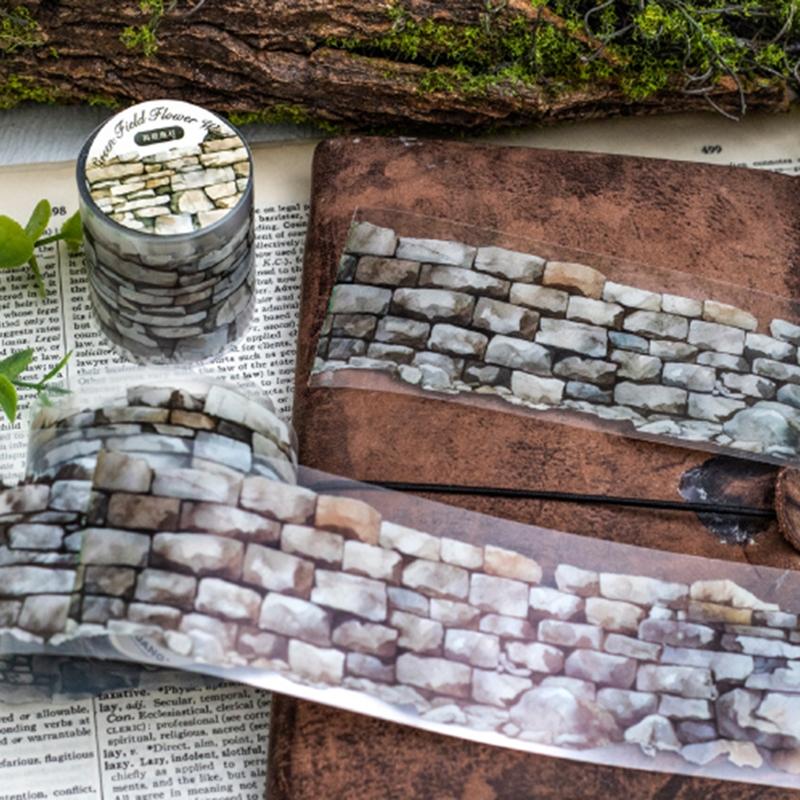 DIY Decorative Pet Tape Stickers, Wall Theme Decoration, Scrapbooking Album Supplies, Creative Craft Accessories, DIY Decal Film for Home & Office Use, Floral Pattern Sticker