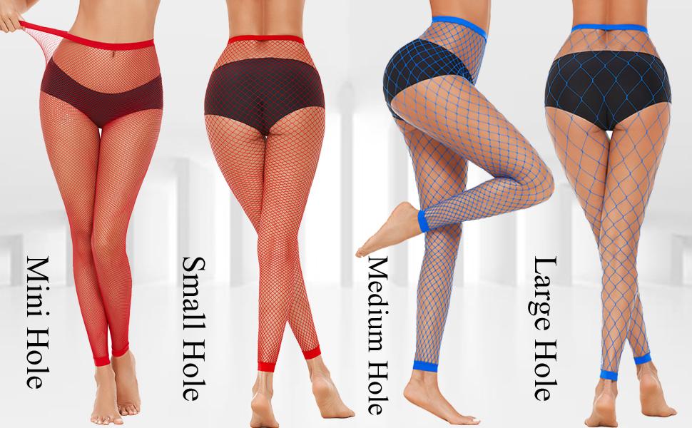 Avidlove Fishnet Stockings Footless High Waist Fishnets Tights Pantyhose for Women