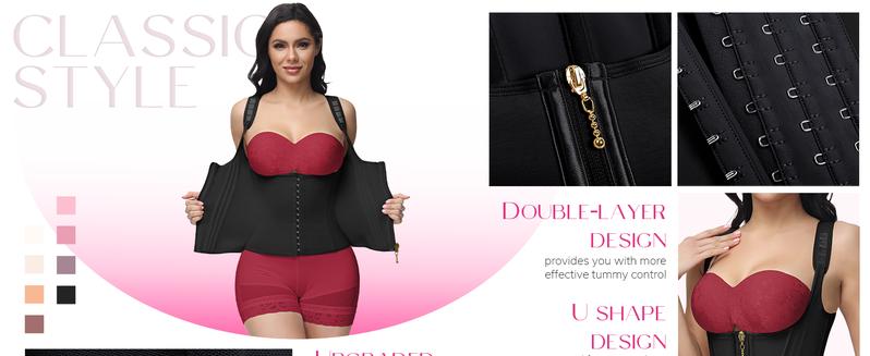 Corset for Women Sports Girdle Workout Shapewear with Adjustable Shoulder Strap Corset for Women Sports Girdle Workout Shapewear with Adjustable Shoulder Strap