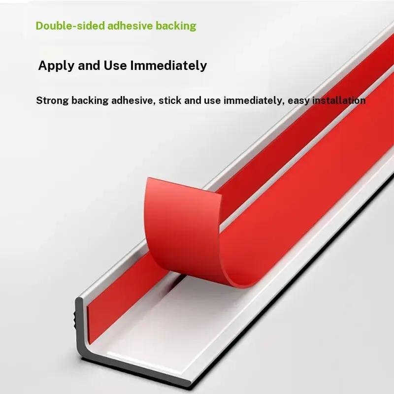 Stair Non-Slip Strip L-Type, Self-Adhesive Thick Outdoor Anti-Slip Tape, PVC Stair Step Grip, 10x4cm, 10m Roll