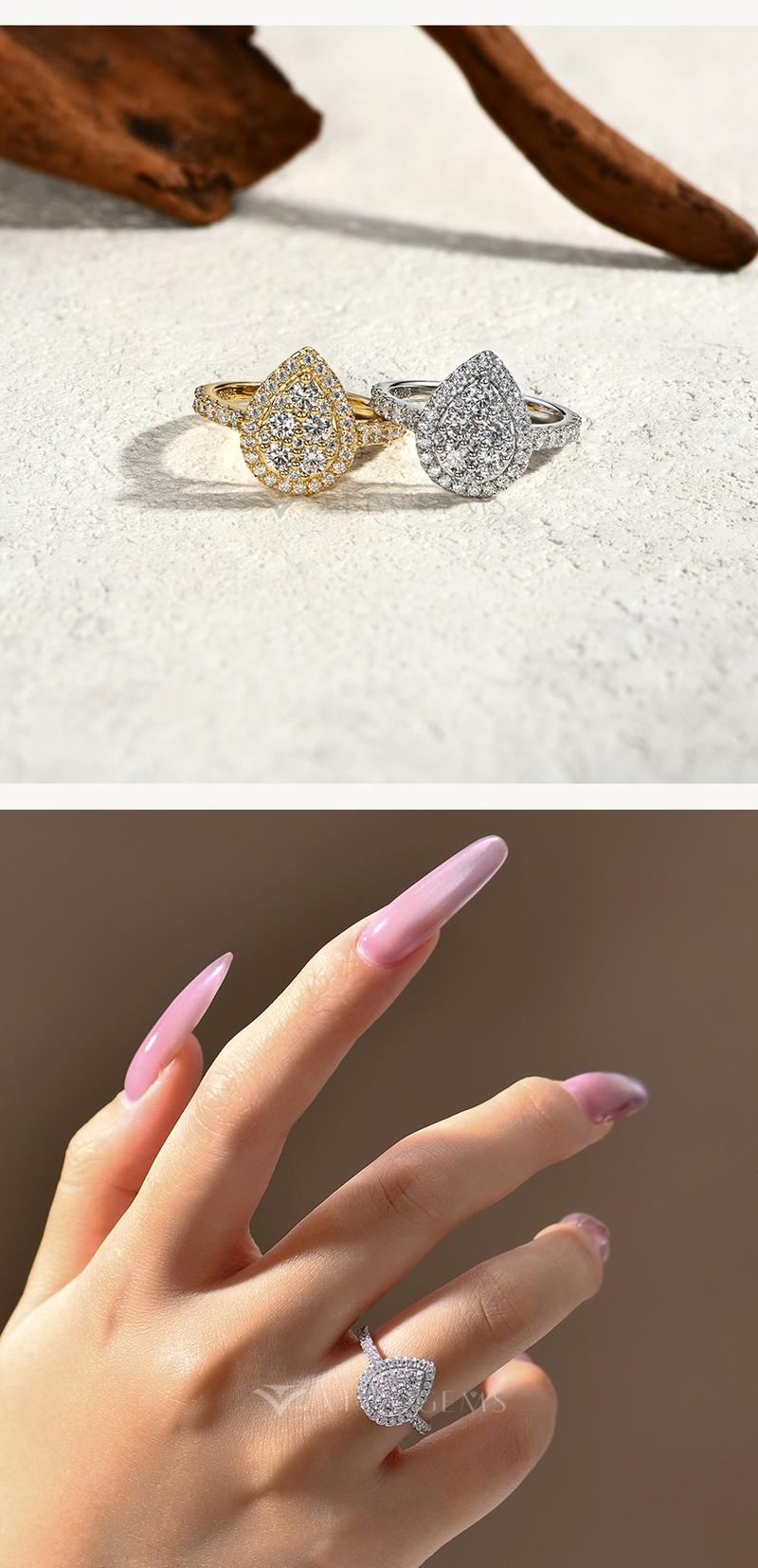 3.0mm Brilliant D Color VVS1 Clarity Synthetic Moissanite Jewelry Ring Wedding Ring Daily Replacement Ring Engagement Anniversary Gift R256