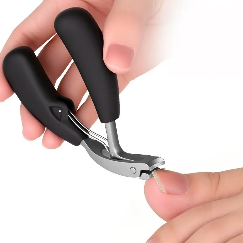 Professional Stainless Steel Nail Clipper, Large Opening, Anti-Splash, Long Handle, Sharp Blade, Suitable for Seniors and Men, Unisex, Nail Clippers, Fingernail Clipper, Nail Care Products