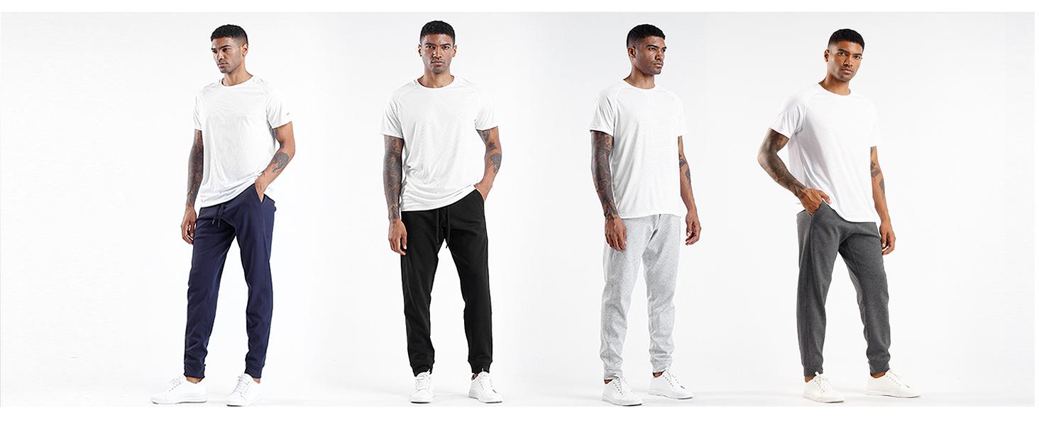 THE GYM PEOPLE Mens' Fleece Joggers Pants with Deep Pockets in Loose-fit Style Fitness Trousers Outfit Plain Menswear THE GYM PEOPLE Mens' Fleece Joggers Pants with Deep Pockets in Loose-fit Style Fitness Trousers Outfit Plain Menswear