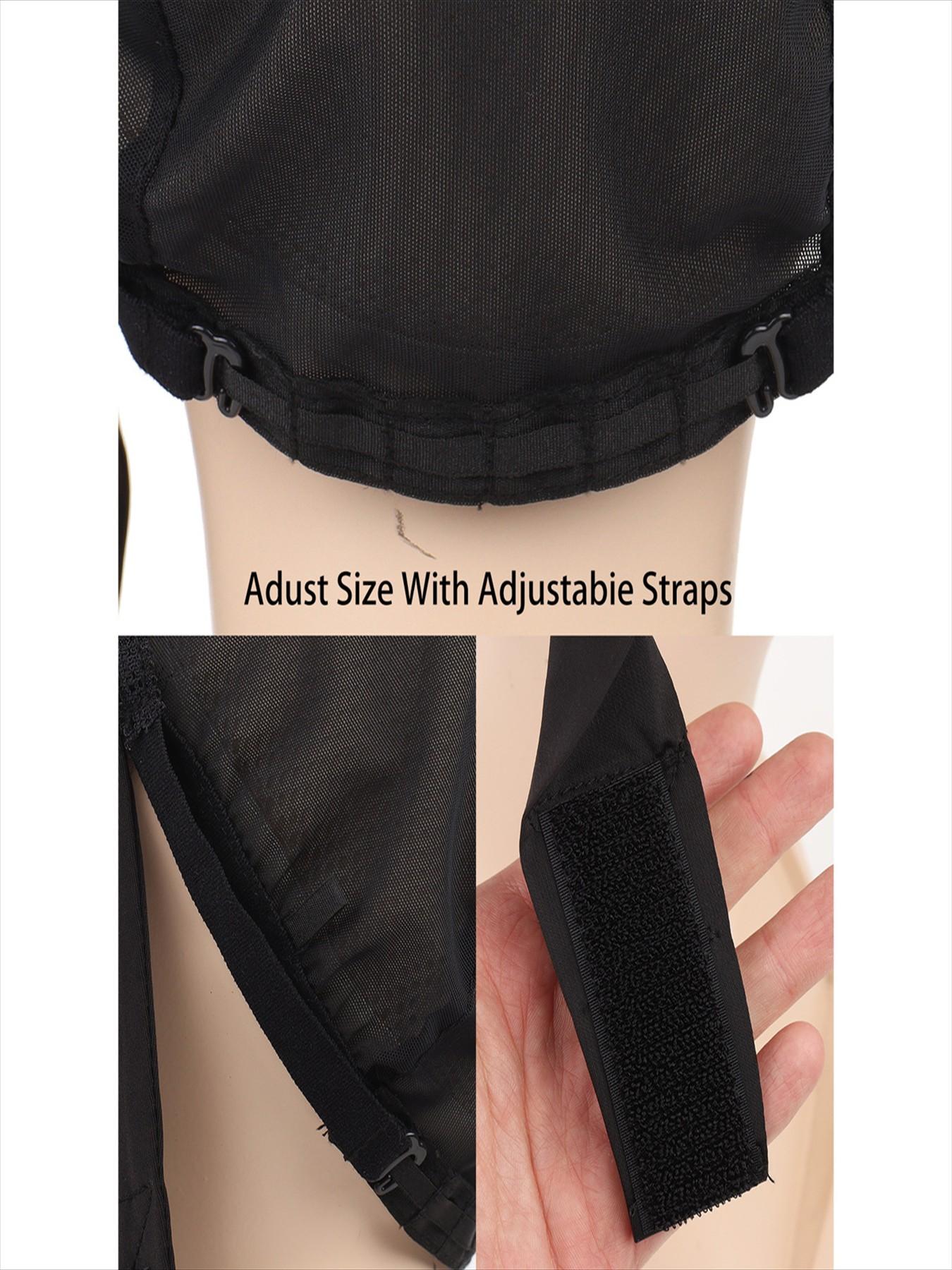 2pcs Headband Wig Cap, Wig Grip Weaving Cap, Adjustable Mesh Cap for Making Headband Wigs, Ideal for DIY Hair Accessories