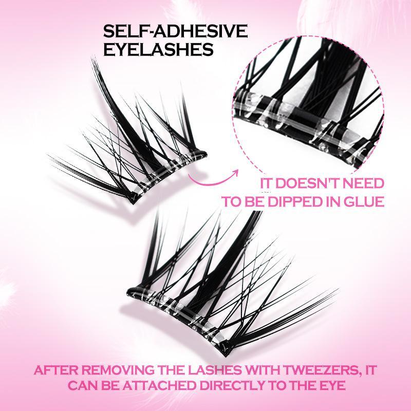 Thick&Curly Segmented Eyelashes,Nature Look Eyelashes 'Individual Eyelash Cluster