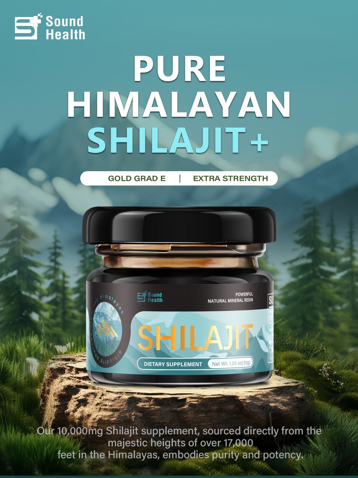 Shilajit Pure Himalayan Organic Shilajit Resin - Himalayan Shilajit Resin With Organic Ayurvedic Blend For Energy Strength And Immunity 30g Natural Herbal Formula Wellness Supplement Dietary Healthcare