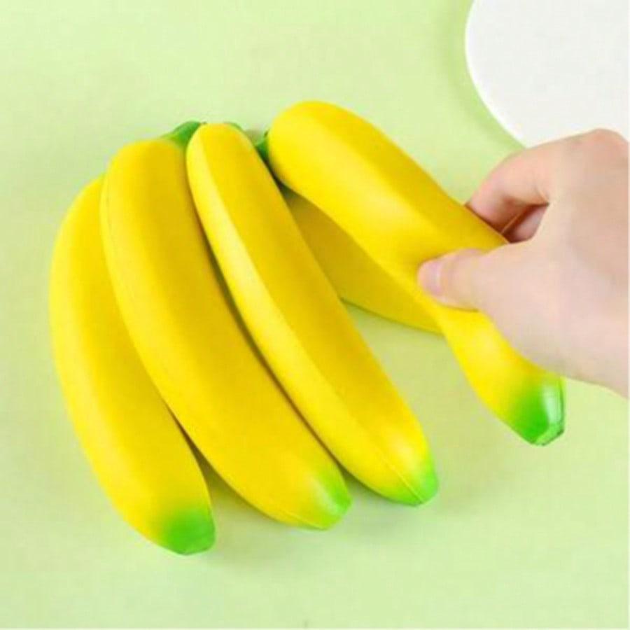 Slow Rebound Realistic Banana, Banana Pulp, Peeled Banana, Anti-Pressure Fruit Shaped Squeeze Toy, Fun, Stress Relief, Gag Toy, Photography Prop, Soft Plush Toy, Interesting Adult Women's Toy, Relieve Hand Sensory, Gift For Women