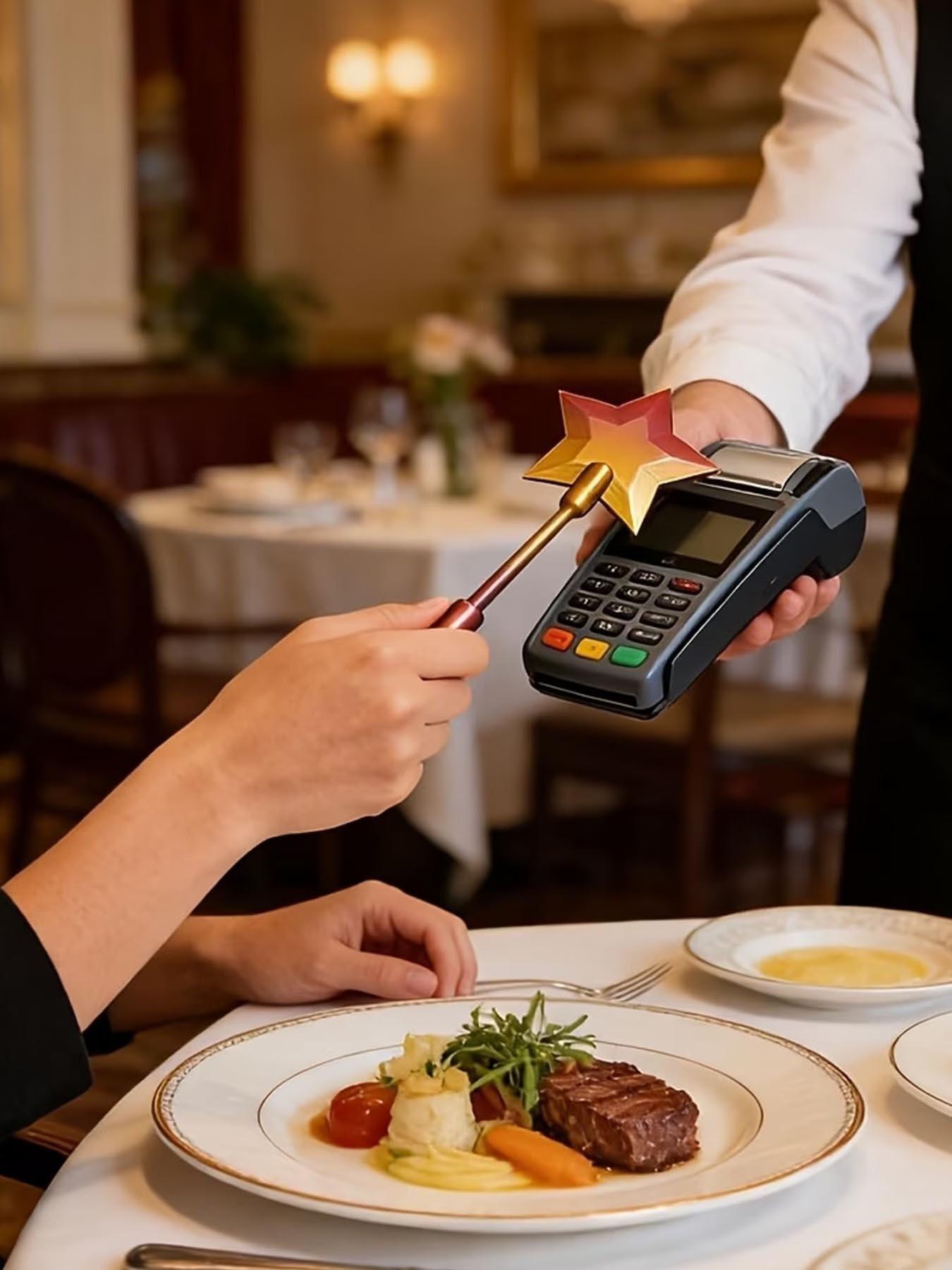 1pc 3D Printed Wand Tap to Pay, Tap to Pay Wand, Starlight Wands, Magical Star Wands Contactless Payment Card Holder, Suitable Scenarios for Card Payment，Birthday Gifts, for Family and Friends, Valentine's Day Gifts