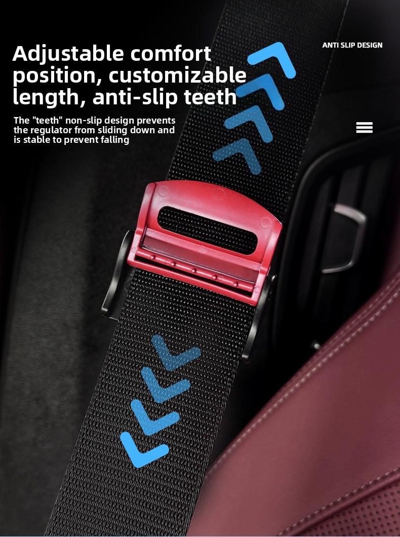 Car Seat Belt Adjuster for Pregnant Women, Practical Safety Belt Holder, Adjustable Tightening Device to Prevent Choking