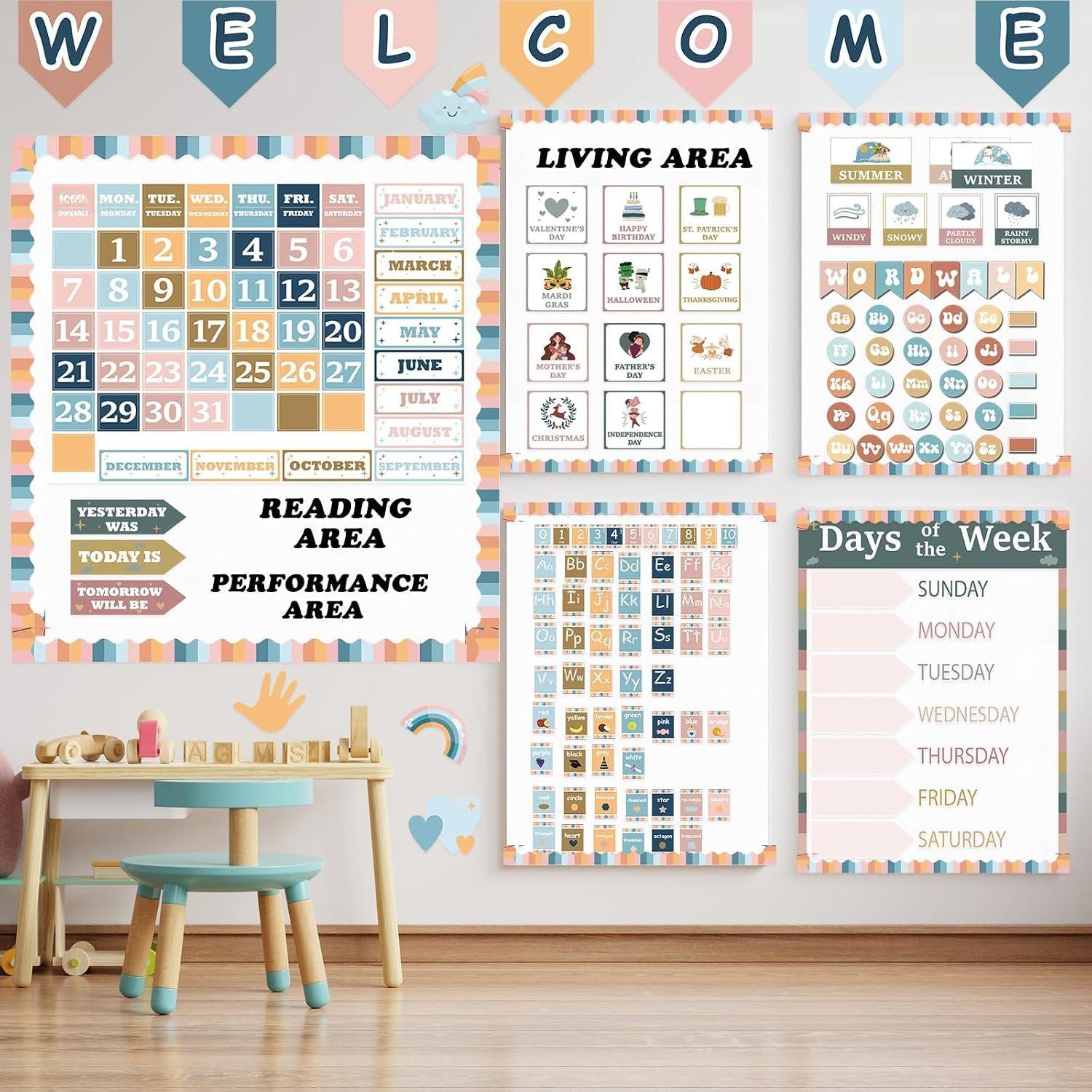 White Bulletin Board Paper Roll,14.8FTx47IN Large   Erasable Classroom Wall Background Backdrop, Fade-Resistant Fabric Wrapping Paper School Decors Teacher Supplies