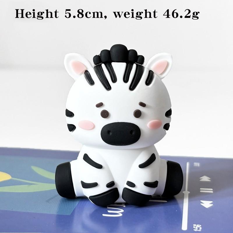 Animal System Forest Theme Kids Boy Birthday Cake Decorations, Cartoon Animals Zebra Hippo Squirrel Monkey Rabbit Elephant Baby Birthday Insert, Home Ornament