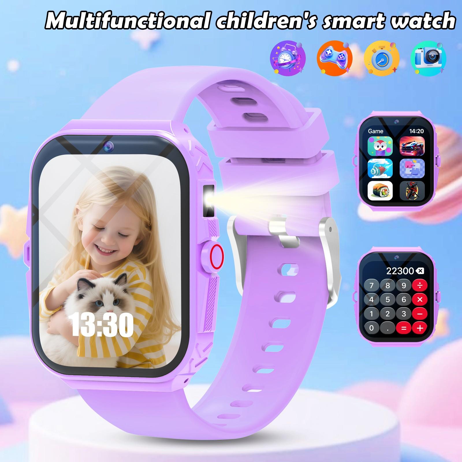 Kids Smart Wearable Watch (1.83 Inch) – Capture Memories with Camera & Growth Album,  Fun Games, Plus Calculator/Calendar/LED Torch, Unisex for Boys & Girls
