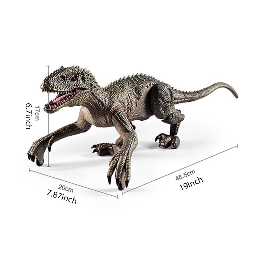 Realistic Remote Control Dinosaur Toy, Walking Smart Sound Light Tyrannosaurus Rex, Kids Birthday Christmas Gift, Requires 2 Aa Batteries