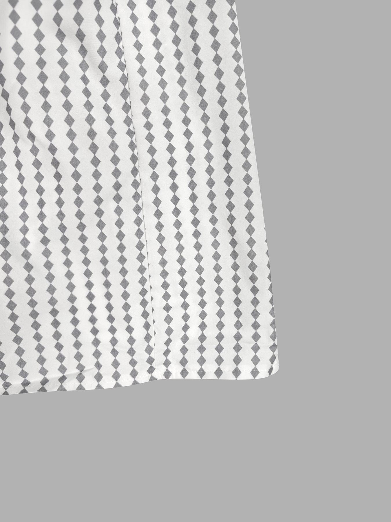 Women's All Over Print Button Shirt Dress, Casual Chic Long Sleeve Collared Dress for Daily Wear, Ladies Clothes for All Seasons, Womenswear