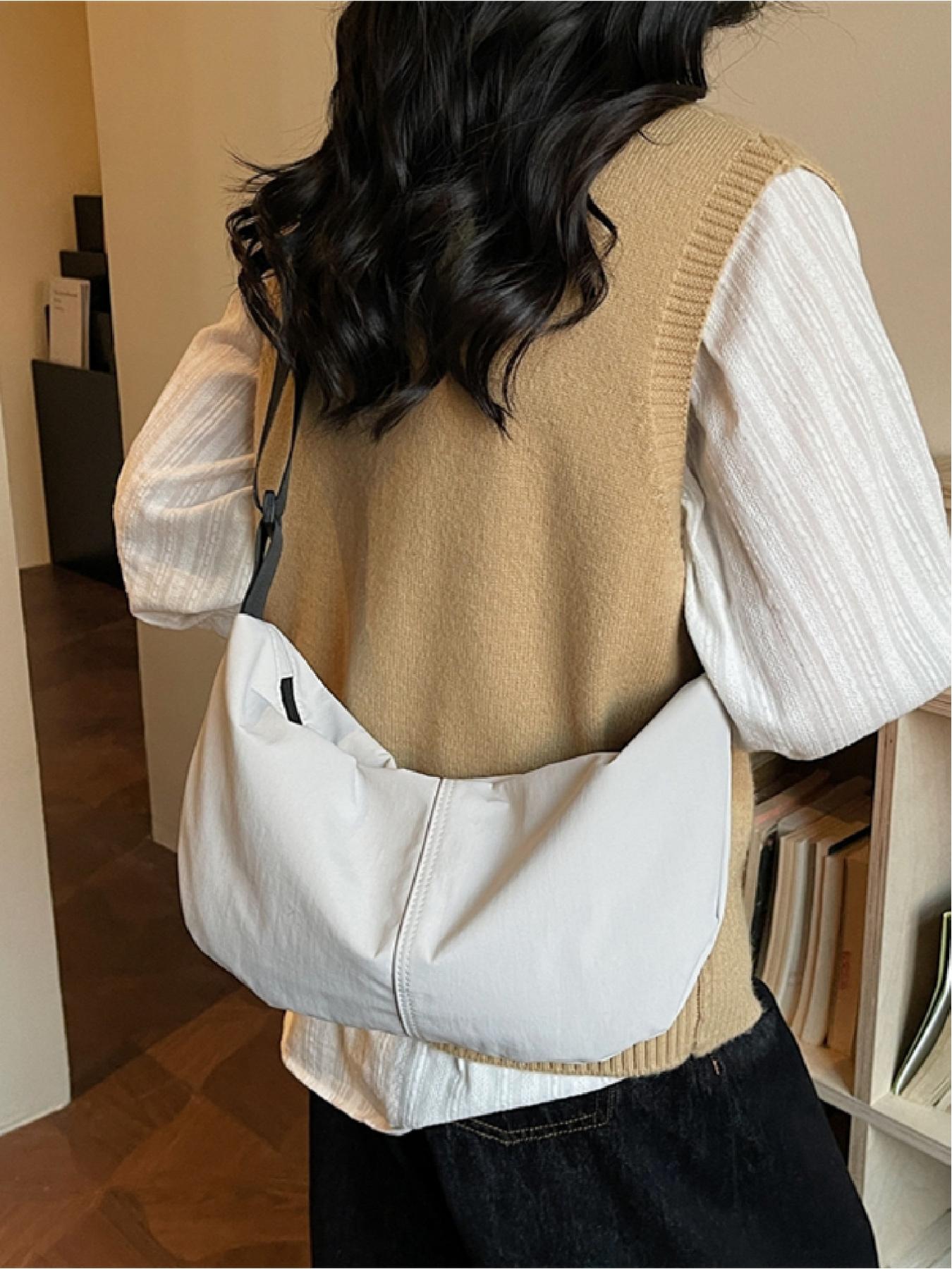Simple Lightweight Shoulder Dumpling Bag, Casual Versatile Crossbody Bag for Outdoor Commuting, Perfect for Daily Use