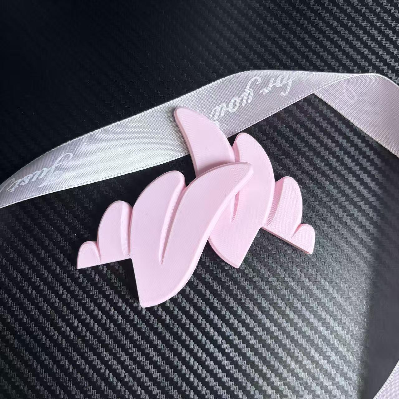 Angel Wings Screen Decoration for Monitor TV Car Display Aesthetic Desk Setup Cute Room Decor