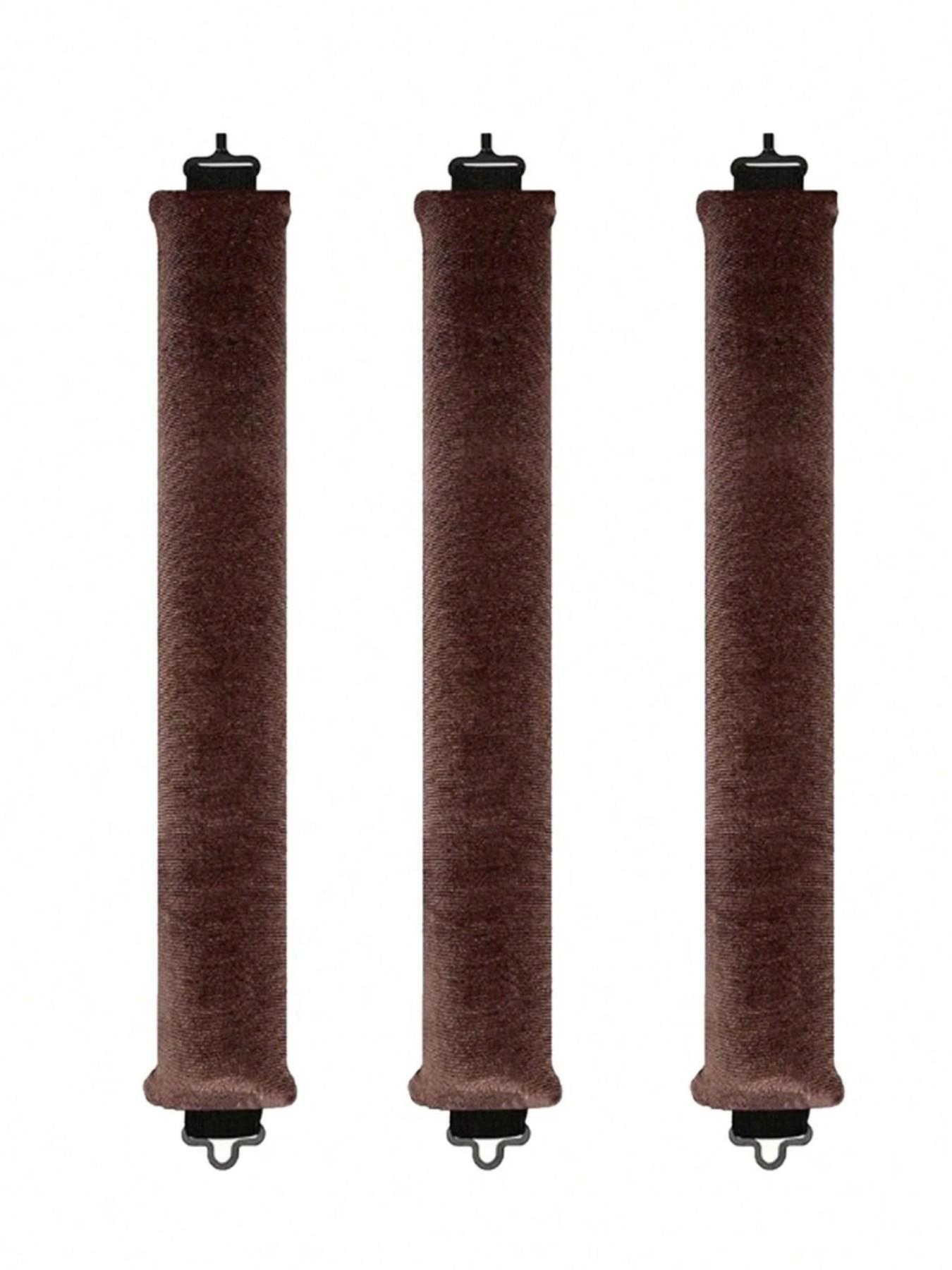 3 Pcs Hair Rollers Set, Satin Heatless Curling Kit, High Resilience Rubber, Soft & Durable, Perfect for Sleeping, Home Use