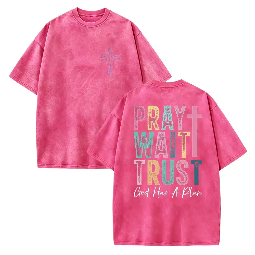 Washed T-shirt-Red