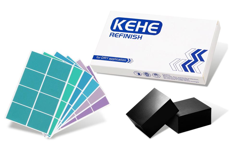 8-Cut Block Sanding Sheets, Adhesive Detail Sanding Paper for Nibs, Runs and Imperfections, K600 - K3000, 25 Sheets + 1 Block