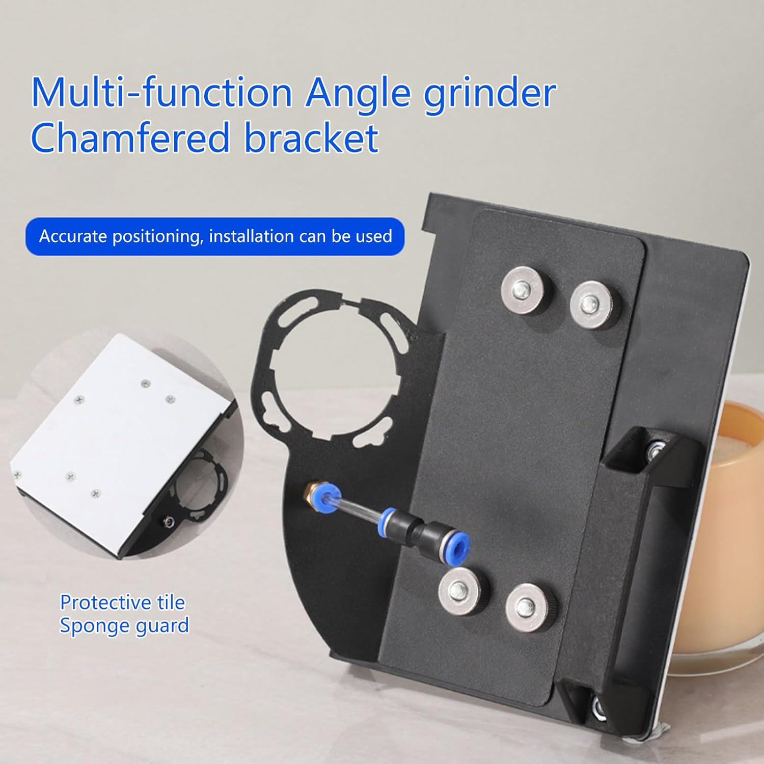 45-Degree Tile Chamfering Tool with Base Plate, Type 100 Angle Grinder Stand for 45° Tile Chamfer Cutting, Angle Grinder Stand for Cutting Ceramic and Stone Power Tools #TOP PICKS