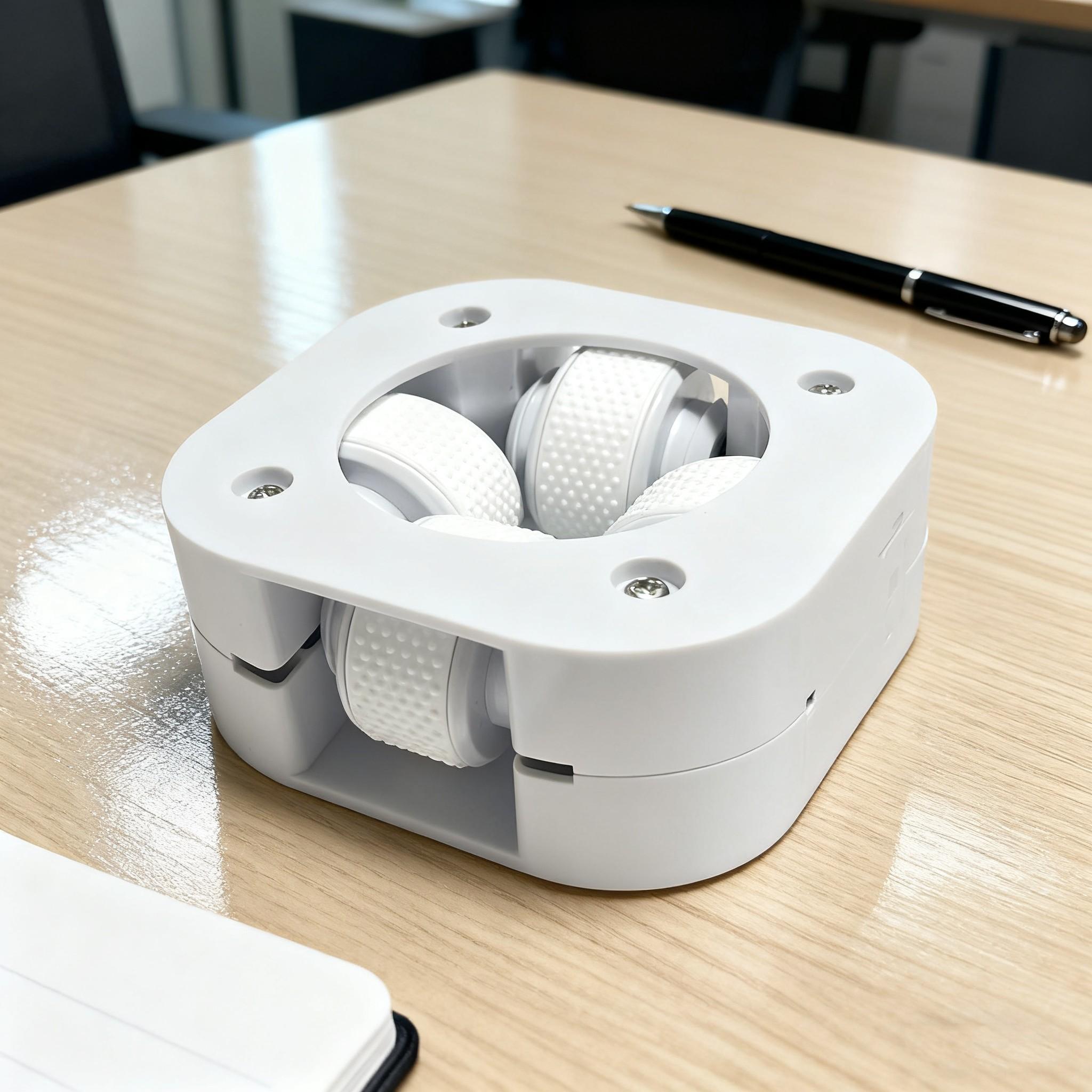 Manual Finger Massager, Four-Wheel Office Massage Tool, Multi-Functional Muscle Relief, Essential for Typing, No Battery Required